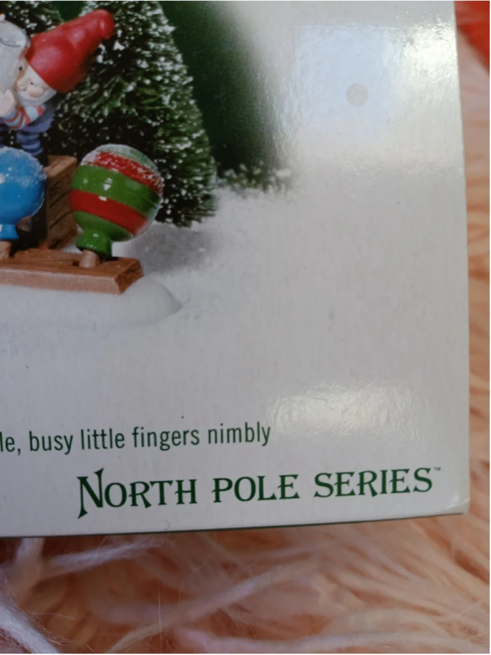 Department 56 glitter detail set of two North Pole series #56.56812 elves new
